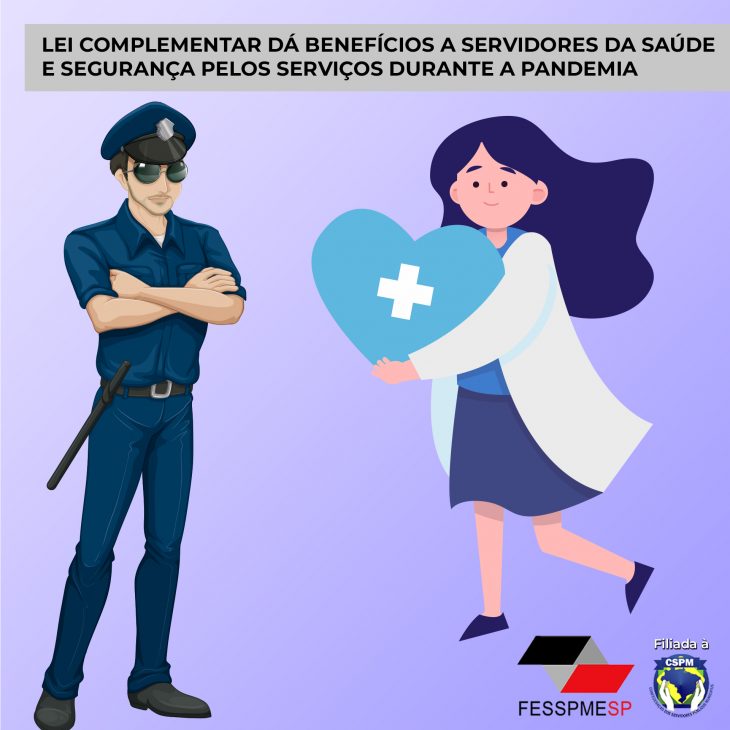 Lei Complementar sancionada beneficia servidores da saúde e da segurança pública pelos serviços prestados durante a pandemia