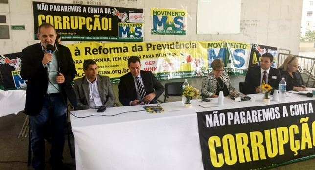 Aires participa de audiência pública, do Movimento Acorda Sociedade, sobre Reforma da Previdência