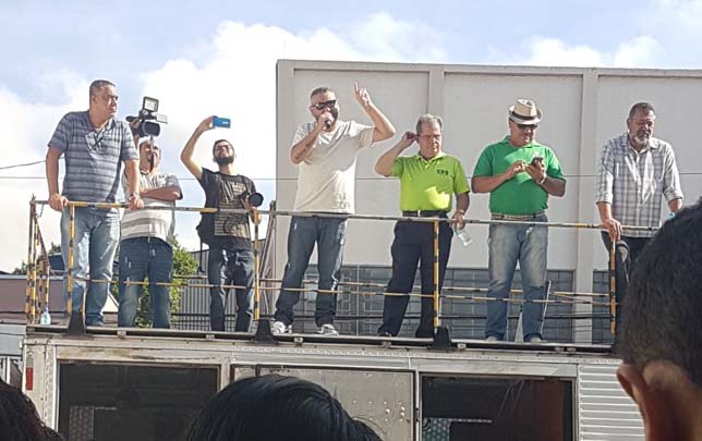 GUARULHOS – Trabalhadores se mobilizam  para repudiar o Governo de Michel Temer