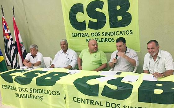 Presidente Aires Ribeiro prestigiou a reunião da diretoria operativa da CSB São Paulo