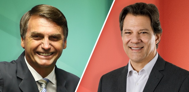 Pesquisa Ibope aponta opinião dos eleitores sobre Bolsonaro e Haddad com índice de rejeição e certeza do voto