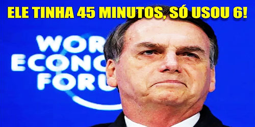 Bolsonaro e os seus sofríveis seis minutos