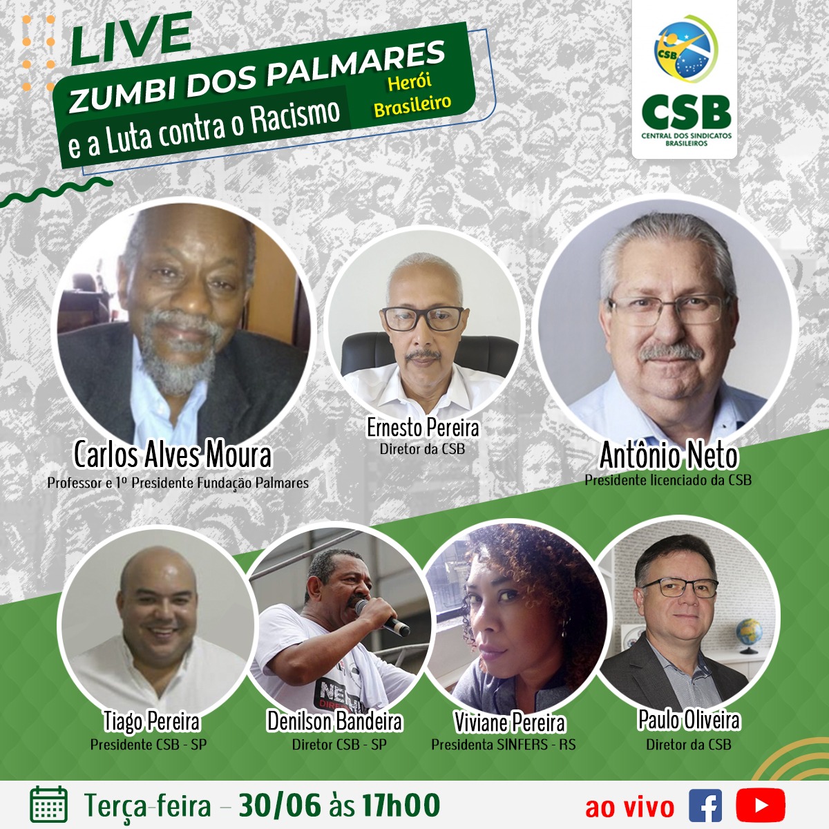 Live: Zumbi dos Palmares (Herói Brasileiro) e a luta contra o Racismo