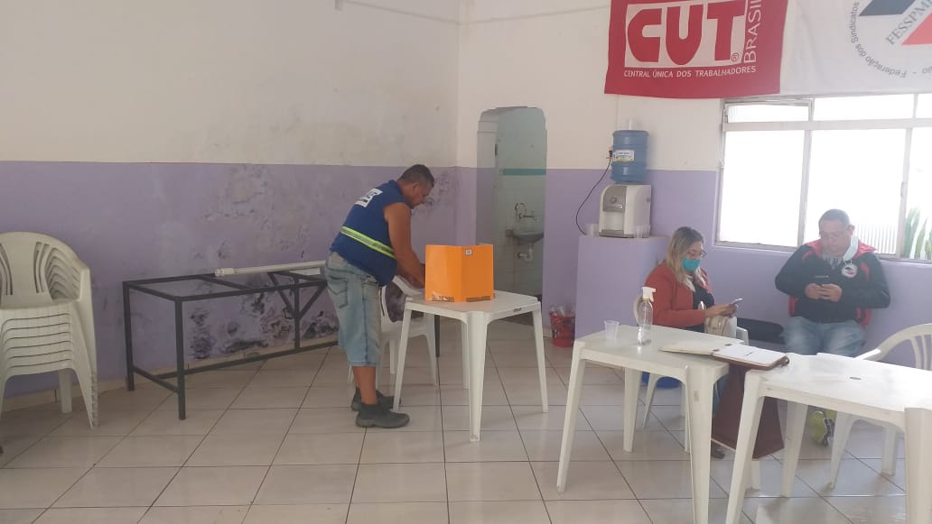 Equipe FESSPMESP realiza eleições sindicais em Aparecida/SP