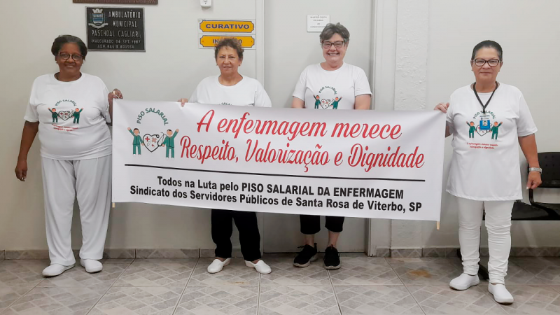 Sindicato dos Servidores Municipais de Santa Rosa de Viterbo intensifica luta pelo Piso Nacional da Enfermagem